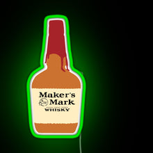 Charger l'image dans la galerie, Maker s Mark Bourbon RGB neon sign green