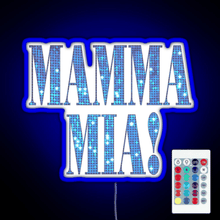 Charger l'image dans la galerie, Mamma Mia disco RGB neon sign remote
