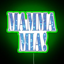 Charger l'image dans la galerie, Mamma Mia disco RGB neon sign green