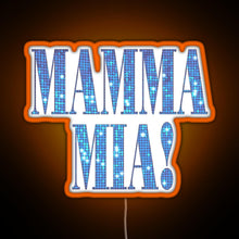 Charger l'image dans la galerie, Mamma Mia disco RGB neon sign orange