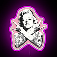 Charger l'image dans la galerie, Marilyn Monroe RGB neon sign  pink