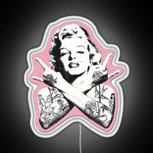 Charger l'image dans la galerie, Marilyn Monroe RGB neon sign white