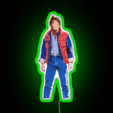 Charger l'image dans la galerie, Marty Mcfly RGB neon sign green