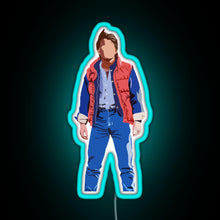 Charger l'image dans la galerie, Marty Mcfly RGB neon sign lightblue