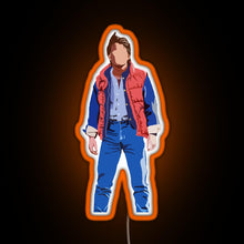 Charger l'image dans la galerie, Marty Mcfly RGB neon sign orange