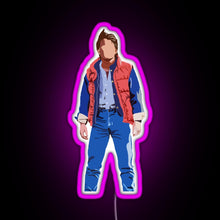 Charger l'image dans la galerie, Marty Mcfly RGB neon sign  pink