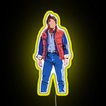 Charger l'image dans la galerie, Marty Mcfly RGB neon sign yellow