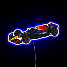 Charger l'image dans la galerie, Max Verstappen 1 RedBull Formula One Race Car RGB neon sign blue