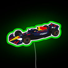 Charger l'image dans la galerie, Max Verstappen 1 RedBull Formula One Race Car RGB neon sign green