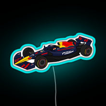 Charger l'image dans la galerie, Max Verstappen 1 RedBull Formula One Race Car RGB neon sign lightblue