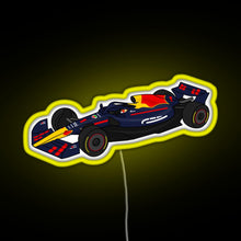 Charger l'image dans la galerie, Max Verstappen 1 RedBull Formula One Race Car RGB neon sign yellow