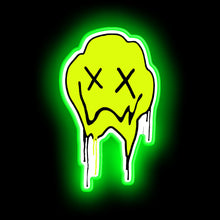 Charger l'image dans la galerie, Melting smiley face neon sign