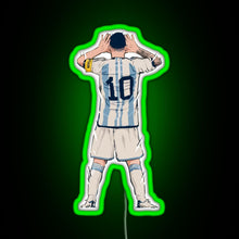 Charger l'image dans la galerie, Messi vs Netherlands World Cup Qatar 2022 RGB neon sign green