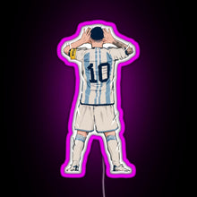 Charger l'image dans la galerie, Messi vs Netherlands World Cup Qatar 2022 RGB neon sign  pink