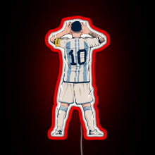 Charger l'image dans la galerie, Messi vs Netherlands World Cup Qatar 2022 RGB neon sign red