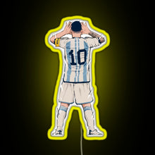 Charger l'image dans la galerie, Messi vs Netherlands World Cup Qatar 2022 RGB neon sign yellow