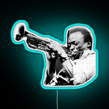 Charger l'image dans la galerie, miles davis RGB neon sign lightblue
