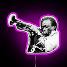 Charger l'image dans la galerie, miles davis RGB neon sign  pink