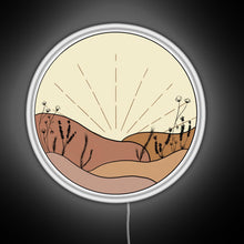 Charger l'image dans la galerie, Minimal Sunset with Wildflowers RGB neon sign white