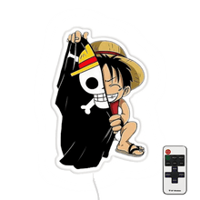 Charger l'image dans la galerie, Luffy flag hat led wall sign