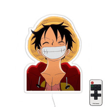 Charger l'image dans la galerie, Luffy smiling neon wall plate