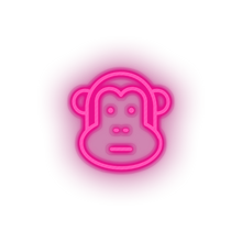 Charger l'image dans la galerie, pink monkey led animal ape cartoon fauna herbivore monkey zoo neon factory