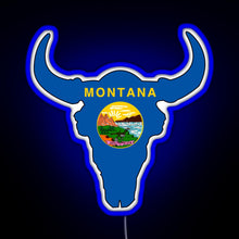 Charger l'image dans la galerie, Montana Bison RGB neon sign blue