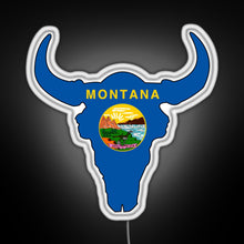 Charger l'image dans la galerie, Montana Bison RGB neon sign white
