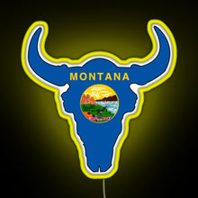 Charger l'image dans la galerie, Montana Bison RGB neon sign yellow