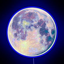 Charger l'image dans la galerie, Moon RGB neon sign blue