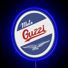 Charger l'image dans la galerie, Moto guzzi RGB neon sign blue