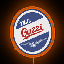 Charger l'image dans la galerie, Moto guzzi RGB neon sign orange