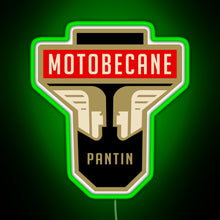 Charger l'image dans la galerie, Motobecane Headstock RGB neon sign green