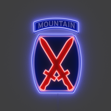 Charger l'image dans la galerie, 10th mountain division neon