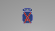 Charger l'image dans la galerie, 10th mountain division wall light