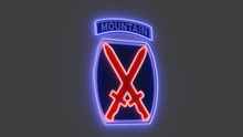 Charger l'image dans la galerie, 10th mountain division wall lights made with led