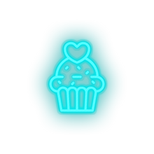 Charger l'image dans la galerie, muffin Cake dessert love muffin relationship romance valentine day Neon led factory