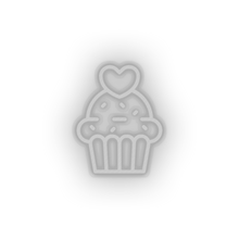 Charger l'image dans la galerie, white muffin led cake dessert love muffin relationship romance valentine day neon factory