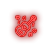 Charger l'image dans la galerie, music Guitar love music note relationship romance valentine day Neon led factory
