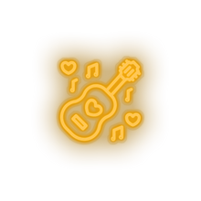 Charger l'image dans la galerie, warm_white music led guitar love music note relationship romance valentine day neon factory