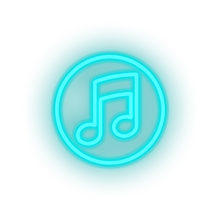 Charger l'image dans la galerie, ice_blue music social network brand logo led neon factory