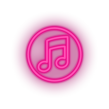 Charger l'image dans la galerie, pink music social network brand logo led neon factory
