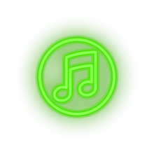 Charger l'image dans la galerie, green music social network brand logo led neon factory