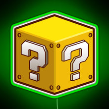 Charger l'image dans la galerie, Mystery Block RGB neon sign green