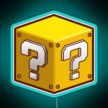 Charger l'image dans la galerie, Mystery Block RGB neon sign lightblue