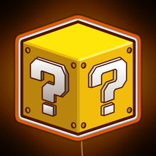 Charger l'image dans la galerie, Mystery Block RGB neon sign orange