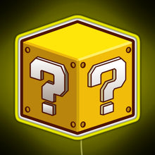 Charger l'image dans la galerie, Mystery Block RGB neon sign yellow