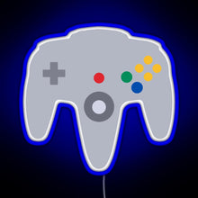 Charger l'image dans la galerie, N64 controller RGB neon sign blue