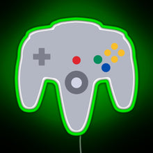 Charger l'image dans la galerie, N64 controller RGB neon sign green