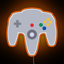 Charger l'image dans la galerie, N64 controller RGB neon sign orange